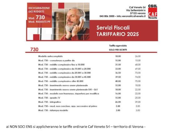 1 ENS Convenzione CGIL Compilazione 730 2025
